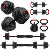 Adjustable Dumbbells, 55Lbs Free Weight Set with Connector, 4 In1 Dumbbells Set as Barbell, Kettlebells, Push up Stand, Fitness Exercises for Home Gym Suitable Men/Women