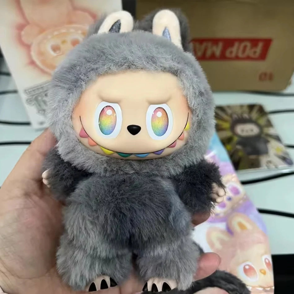 For Labubu V3 the Monsters Heartbeat Macaron Enamel Face Blind Box Pvc Figurine Tabletop Ornament Kawaii Doll Birthday Gifts