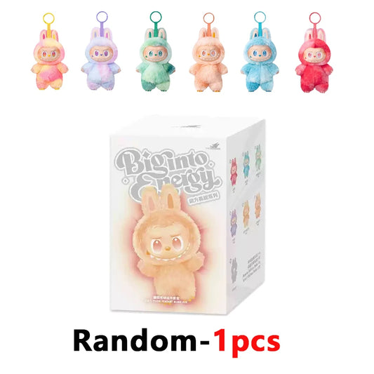 For Labubu V3 the Monsters Heartbeat Macaron Enamel Face Blind Box Pvc Figurine Tabletop Ornament Kawaii Doll Birthday Gifts
