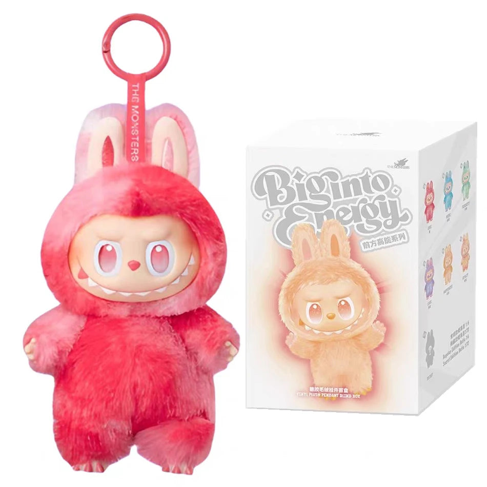 For Labubu V3 the Monsters Heartbeat Macaron Enamel Face Blind Box Pvc Figurine Tabletop Ornament Kawaii Doll Birthday Gifts