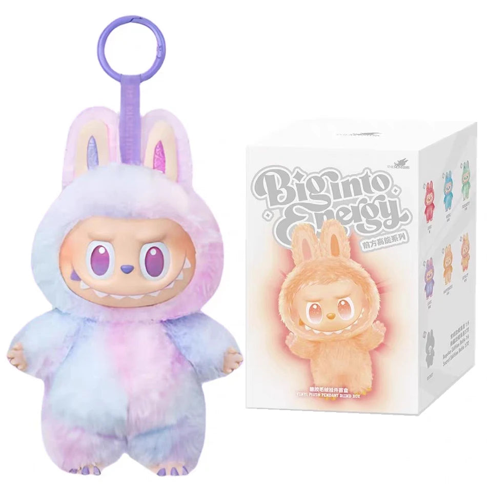 For Labubu V3 the Monsters Heartbeat Macaron Enamel Face Blind Box Pvc Figurine Tabletop Ornament Kawaii Doll Birthday Gifts