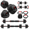 90Lbs Free Weight Set with Connector, 6 In1 Dumbbells Set Used as Barbell, Kettlebells, Push up Stand, Fitness Exercises for Home Gym Suitable Men/Women