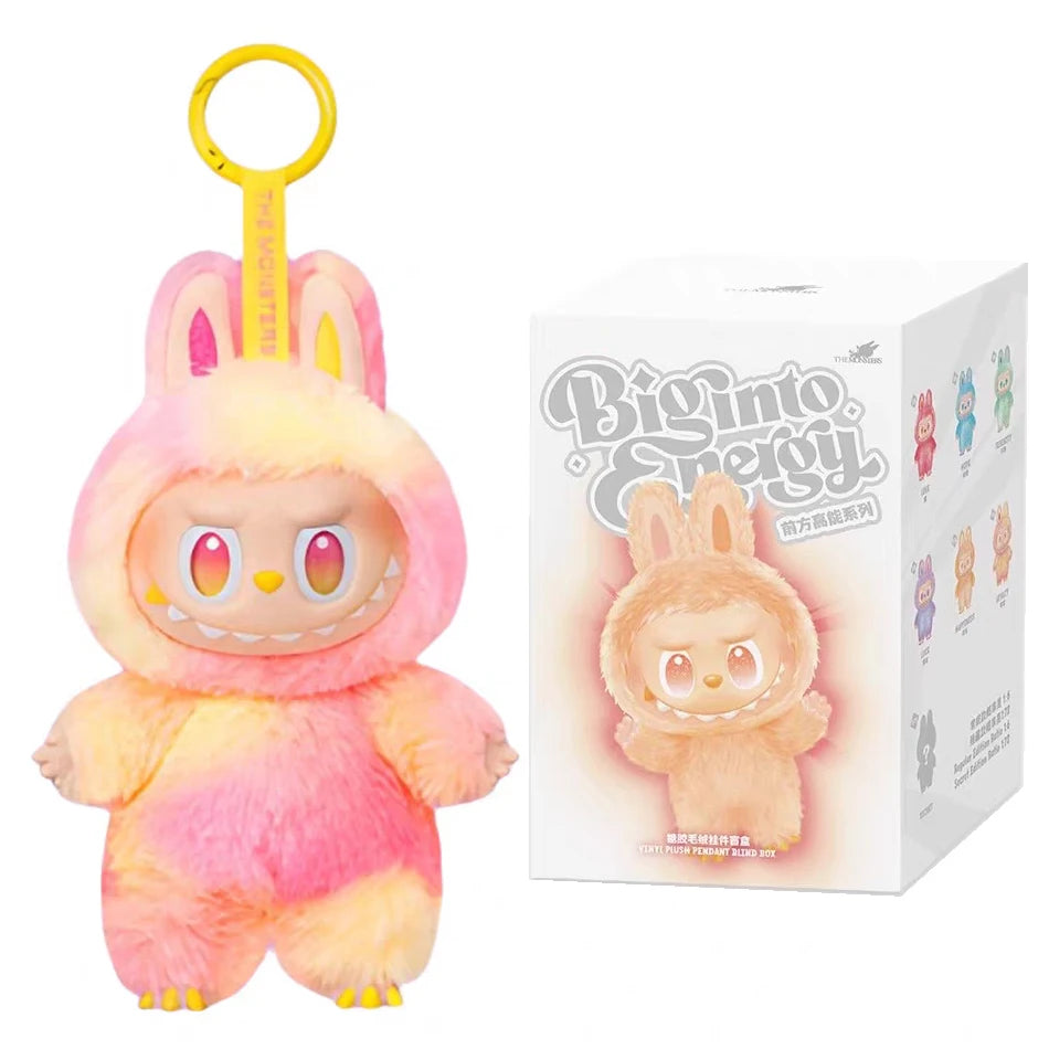 For Labubu V3 the Monsters Heartbeat Macaron Enamel Face Blind Box Pvc Figurine Tabletop Ornament Kawaii Doll Birthday Gifts